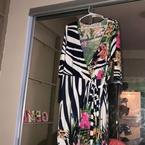 Long-Sleeved Wrap Maxi Dress!! Never worn before!